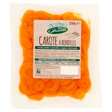 Ghisetti carrots with peeled and pre-cooked slices 250 gr 