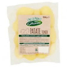 Round peeled and pre-cooked potatoes Ghisetti 500 gr