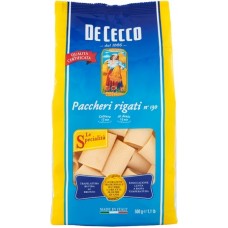 Pasta De Cecco striped paccheri 500 gr