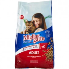 Migliorgatto morando adult dry crunchies with beef 2Kg pack