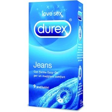 Durex Jeans Preservativi Comfort Facili da Indossare, 9 Pezzi