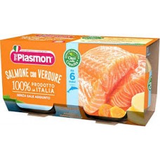 Homogenized Salmon with Plasmon Vegetables