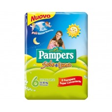Pampers oversized diapers sun and moon size 6 (15-30 kg)